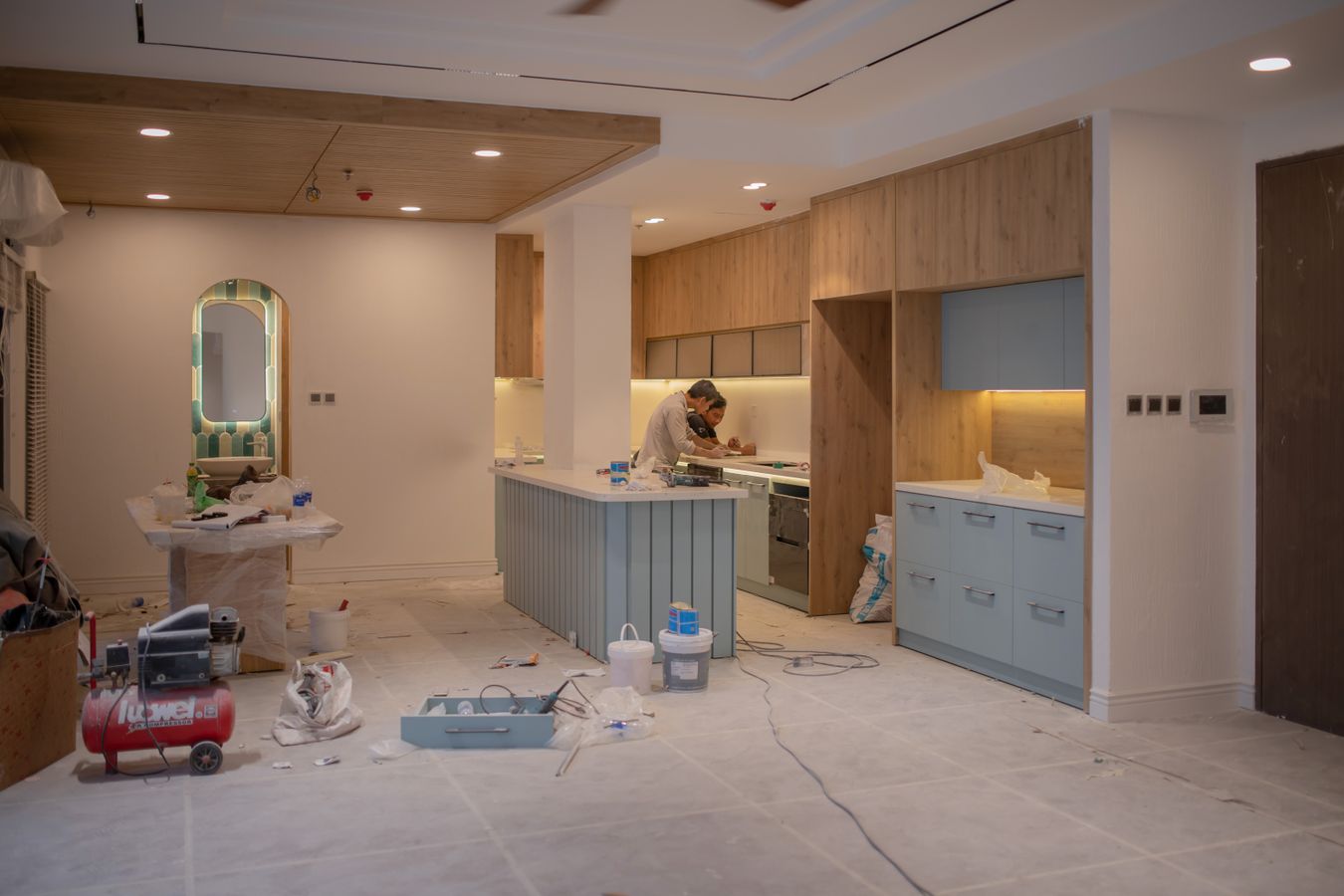 Kitchen renovation in progress in a GTA home, showing the labour side of kitchen renovation cost