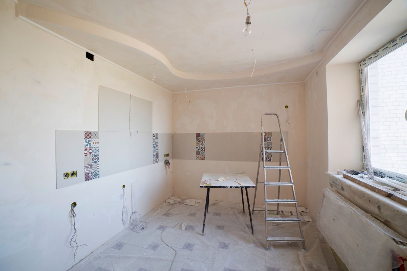Kitchen renovation in progress
